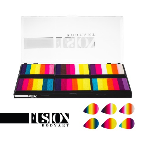 Fusion Body Art Leanne’s Vivid Rainbow Petal Palette NON NEON (Vivid NON NEON)